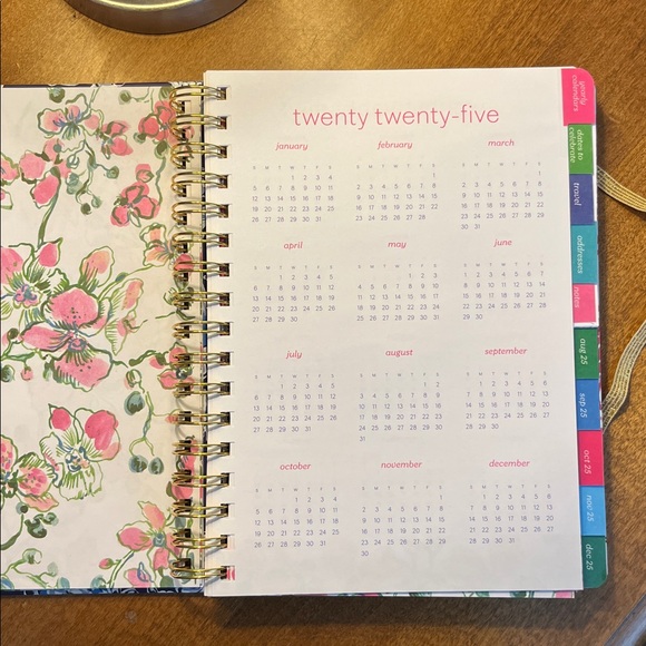 Lilly Pulitzer Blue Nautical Planner 2025-2026 - Picture 3 of 7